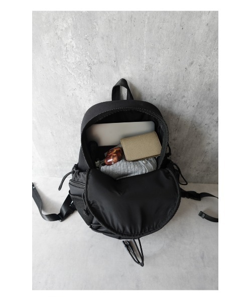 TRUNC（トランクエイティーエイト）の「Drowcord Back Pack / ドローコードバックパック（バックパック/リュック・レディース・ブラック・FREE）」の7枚目の写真