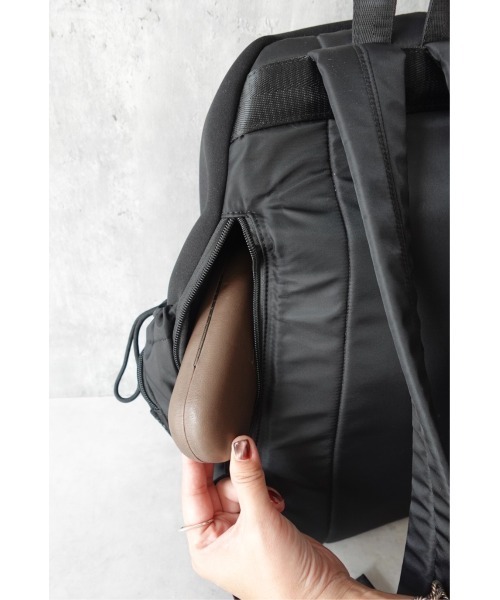 TRUNC（トランクエイティーエイト）の「Drowcord Back Pack / ドローコードバックパック（バックパック/リュック・レディース・ブラック・FREE）」の17枚目の写真