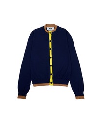 MSGM（エムエスジーエム）の「レイヤードトリム ニットカーディガン（カーディガン/ボレロ）」