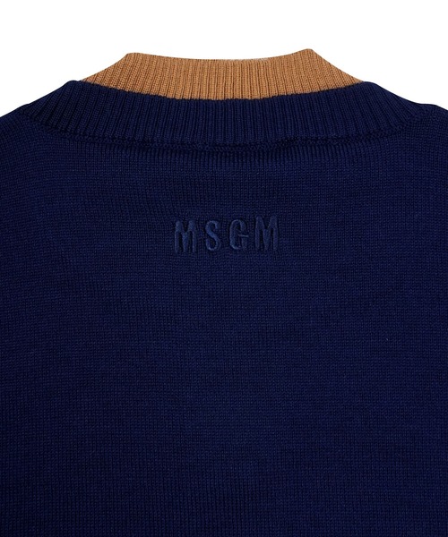 MSGM(エムエスジーエム)の「レイヤードトリム ニットカーディガン(カーディガン/ボレロ・レディース・ブルー系・M)」の4枚目の写真