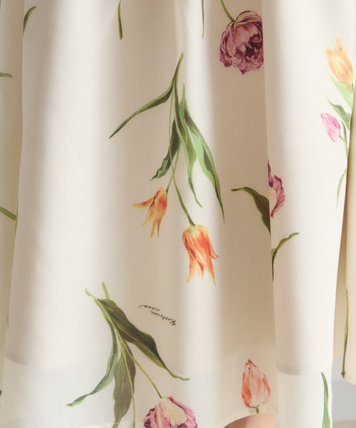 KATHARINE ROSS（キャサリンロス）の「【KATHARINE ROSS】チューリッププリントスカート（スカート・レディース・アイボリー/ネイビー・SMALL/MEDIUM）」の8枚目の写真