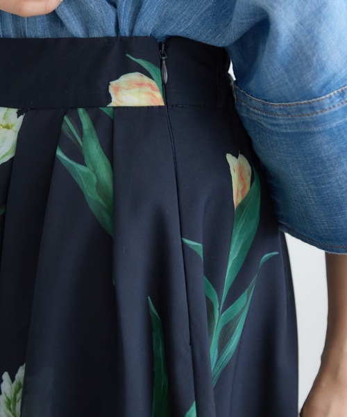 KATHARINE ROSS（キャサリンロス）の「【KATHARINE ROSS】チューリッププリントスカート（スカート・レディース・アイボリー/ネイビー・SMALL/MEDIUM）」の19枚目の写真