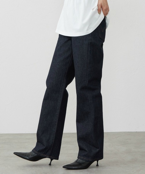 EDWIN(エドウィン)の「EDWIN LADYS 503 ストレート デニムパンツ ジーンズ(デニムパンツ・レディース・インディゴブルー/ダークインディゴブルー/ライトインディゴブルー・27/29/30/31/28)」の5枚目の写真