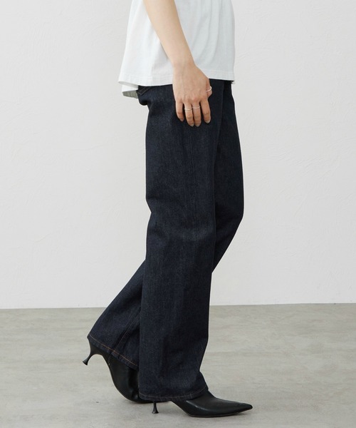 EDWIN(エドウィン)の「EDWIN LADYS 503 ストレート デニムパンツ ジーンズ(デニムパンツ・レディース・インディゴブルー/ダークインディゴブルー/ライトインディゴブルー・27/29/30/31/28)」の6枚目の写真