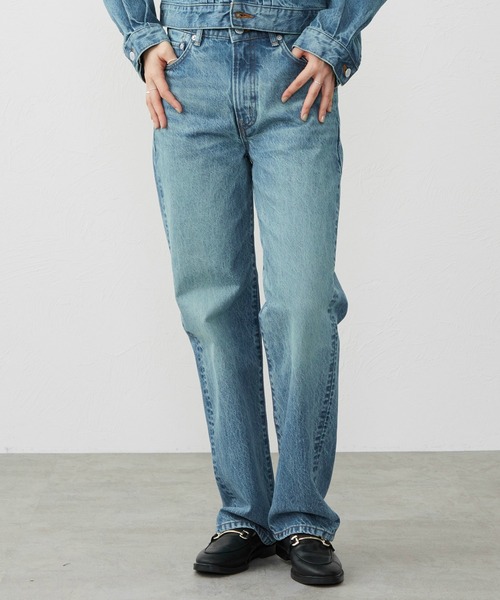 EDWIN(エドウィン)の「EDWIN LADYS 503 ストレート デニムパンツ ジーンズ(デニムパンツ・レディース・インディゴブルー/ダークインディゴブルー/ライトインディゴブルー・27/29/30/31/28)」の22枚目の写真
