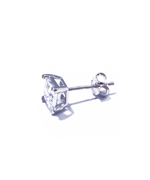 les bonbon(ルボンボン)の「【les bon bon】princess square pierce/プリンセス スクエア ピアス M BOB857(ピアス(両耳用)・レディース・シルバー・M)」の3枚目の写真