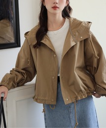 AMAJI（アマジ）の「フード付きショートブルゾン（ブルゾン）」