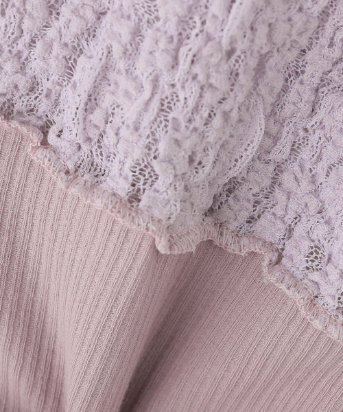 IENA（イエナ）の「BASERANGE/ベースレンジ NEHRU TANK タンクトップ（Tシャツ/カットソー・レディース・パープル系その他・FREE）」の6枚目の写真