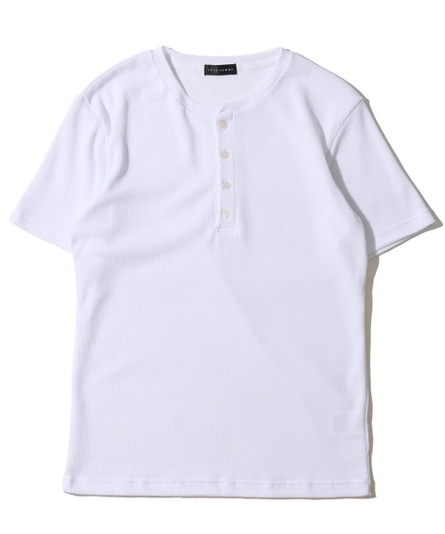 TETE HOMME(テットオム)の「展開店舗限定 サーマル ヘンリーネックショートスリーブTシャツ(Tシャツ/カットソー・メンズ・ホワイト/ブラック/ネイビー/グレー・MEDIUM/X-LARGE/LARGE)」の14枚目の写真