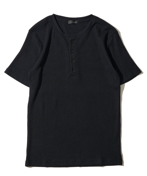 TETE HOMME(テットオム)の「展開店舗限定 サーマル ヘンリーネックショートスリーブTシャツ(Tシャツ/カットソー・メンズ・ホワイト/ブラック/ネイビー/グレー・MEDIUM/X-LARGE/LARGE)」の16枚目の写真