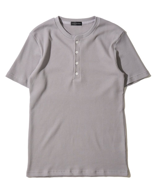 TETE HOMME(テットオム)の「展開店舗限定 サーマル ヘンリーネックショートスリーブTシャツ(Tシャツ/カットソー・メンズ・ホワイト/ブラック/ネイビー/グレー・MEDIUM/X-LARGE/LARGE)」の18枚目の写真