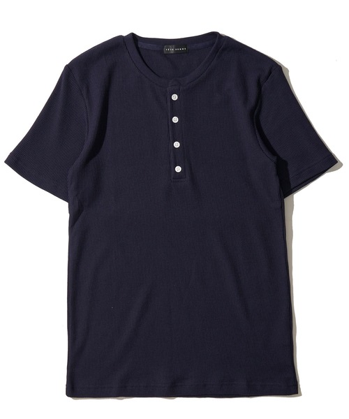 TETE HOMME(テットオム)の「展開店舗限定 サーマル ヘンリーネックショートスリーブTシャツ(Tシャツ/カットソー・メンズ・ホワイト/ブラック/ネイビー/グレー・MEDIUM/X-LARGE/LARGE)」の20枚目の写真