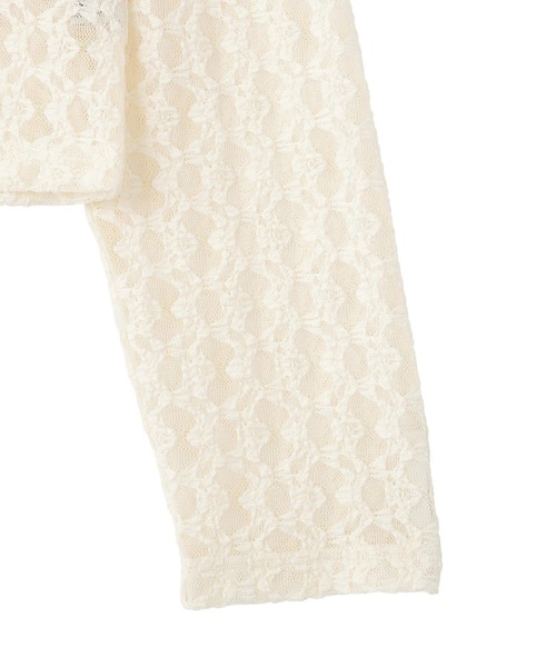 earth music&ecology(アースミュージックアンドエコロジー)の「レースパーカー(パーカー・レディース・ブラック/アイボリー・FREE)」の20枚目の写真