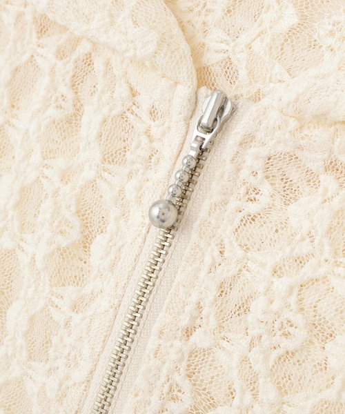 earth music&ecology(アースミュージックアンドエコロジー)の「レースパーカー(パーカー・レディース・ブラック/アイボリー・FREE)」の22枚目の写真