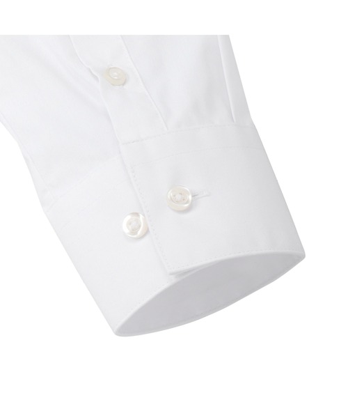 TOKYO SHIRTS(トウキョウシャツ)の「【透け防止】 形態安定ノンアイロン レギュラー 長袖ビジネスワイシャツ 白無地(ビジネスシャツ・レディース・ホワイト・XL/LL/M/XS)」の4枚目の写真