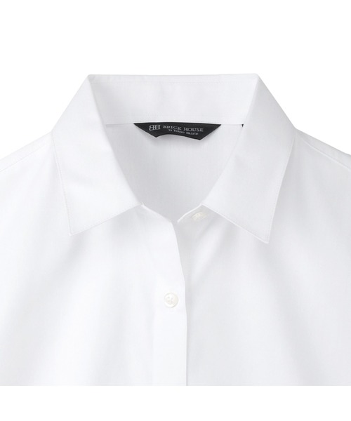 TOKYO SHIRTS(トウキョウシャツ)の「【透け防止】 形態安定ノンアイロン レギュラー 長袖ビジネスワイシャツ 白無地(ビジネスシャツ・レディース・ホワイト・XL/LL/M/XS)」の3枚目の写真