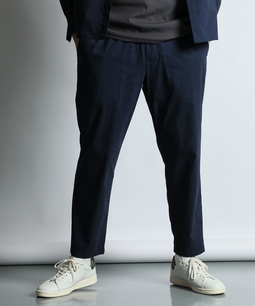 The DUFFER of ST.GEORGE（ザダファーオブセントジョージ）の「SUPER STRETCH TAPERED EASY PANTS：セットアップ対応 スーパーストレッチ テーパードイージーパンツ（スラックス・メンズ・ブラック/ブラウン/ネイビー・MEDIUM/LARGE/X-LARGE）」の8枚目の写真