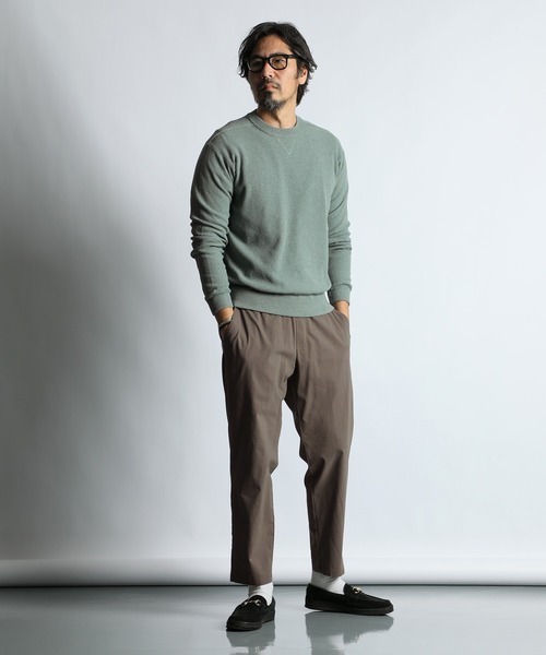 The DUFFER of ST.GEORGE（ザダファーオブセントジョージ）の「SUPER STRETCH TAPERED EASY PANTS：セットアップ対応 スーパーストレッチ テーパードイージーパンツ（スラックス・メンズ・ブラック/ブラウン/ネイビー・MEDIUM/LARGE/X-LARGE）」の7枚目の写真