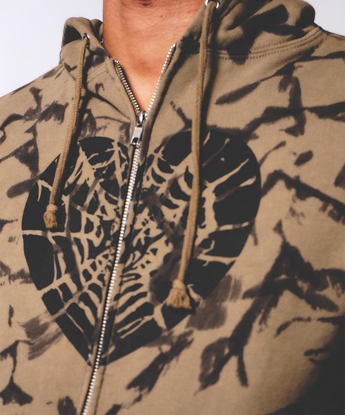 JOINT WORKS(ジョイントワークス)の「Little Willow / リトルウィロー 別注 HEART SPIDER ZIP HOODIE(パーカー・メンズ・カーキ/ブラック・MEDIUM/SMALL)」の19枚目の写真