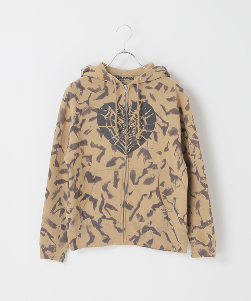 JOINT WORKS(ジョイントワークス)の「Little Willow / リトルウィロー 別注 HEART SPIDER ZIP HOODIE(パーカー・メンズ・カーキ/ブラック・MEDIUM/SMALL)」の22枚目の写真