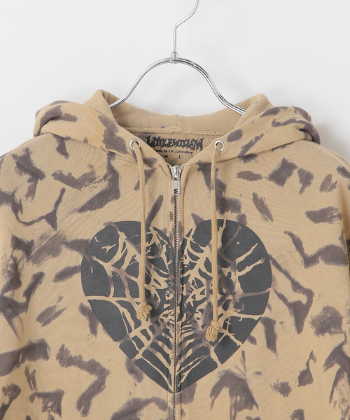 Little Willow / リトルウィロー 別注 HEART SPIDER ZIP HOODIE