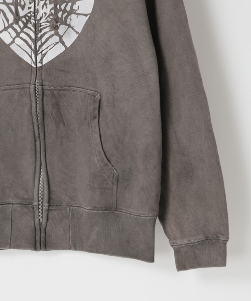 JOINT WORKS(ジョイントワークス)の「Little Willow / リトルウィロー 別注 HEART SPIDER ZIP HOODIE(パーカー・メンズ・カーキ/ブラック・MEDIUM/SMALL)」の7枚目の写真