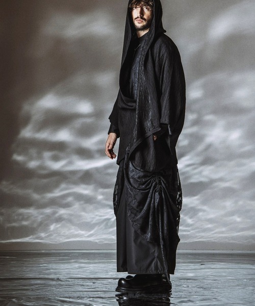 NO ID.（ノーアイディ）の「【NO ID.】Drawstrings Layered Baggy Pants / ドローストリングスレイヤードバギートラウザーズ（その他パンツ・メンズ・その他22/ブラック/グレー・2/1）」の10枚目の写真