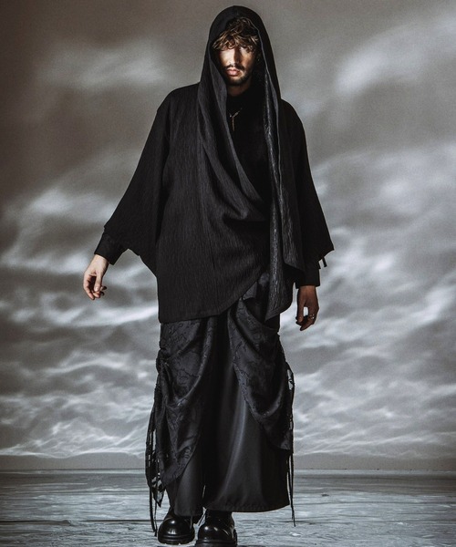 NO ID.（ノーアイディ）の「【NO ID.】Drawstrings Layered Baggy Pants / ドローストリングスレイヤードバギートラウザーズ（その他パンツ・メンズ・その他22/ブラック/グレー・2/1）」の15枚目の写真