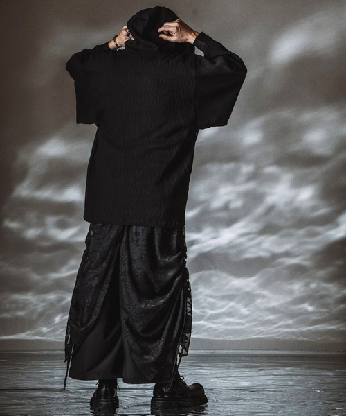 NO ID.（ノーアイディ）の「【NO ID.】Drawstrings Layered Baggy Pants / ドローストリングスレイヤードバギートラウザーズ（その他パンツ・メンズ・その他22/ブラック/グレー・2/1）」の17枚目の写真