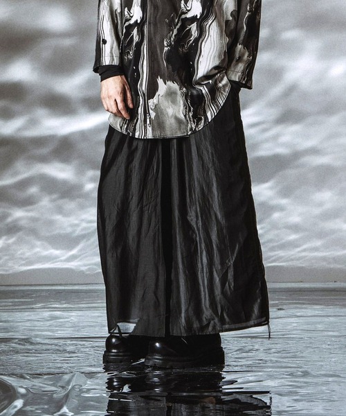 NO ID.（ノーアイディ）の「【NO ID.】Drawstrings Layered Baggy Pants / ドローストリングスレイヤードバギートラウザーズ（その他パンツ・メンズ・その他22/ブラック/グレー・2/1）」の18枚目の写真