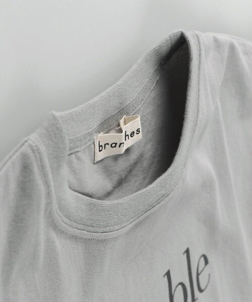 BRANSHES（ブランシェス）の「【WEB限定】チュール切り替え半袖Tシャツ（Tシャツ/カットソー・キッズ・チャコールグレー/グレー・150/140/130/120/110/100）」の11枚目の写真