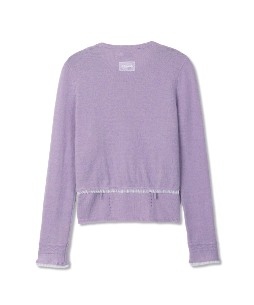 MICHIKO LONDON(ミチコ ロンドン)の「レースラッフルカーディガンセットライラック(カーディガン/ボレロ・レディース・その他・SMALL/MEDIUM)」の6枚目の写真
