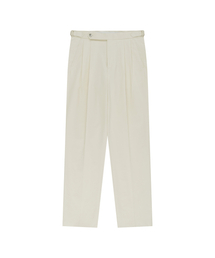 BELLIEF（ベリーフ）の「Essential Cotton Twill Adjust 2-Pleated Relaxed Chino (Ecru)（その他パンツ）」