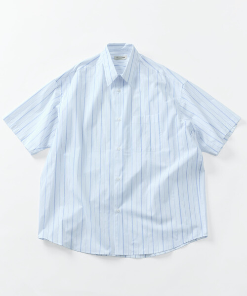 FREAK'S STORE(フリークスストア)の「限定展開 Relax Fit リラックスフィット ショートスリーブ レギュラーカラーシャツ(シャツ/ブラウス・メンズ・ベージュ/ブラック/オフホワイト/サックスブルー/ブルー系その他/チャコールグレー/ホワイト・MEDIUM/SMALL/LARGE)」の3枚目の写真