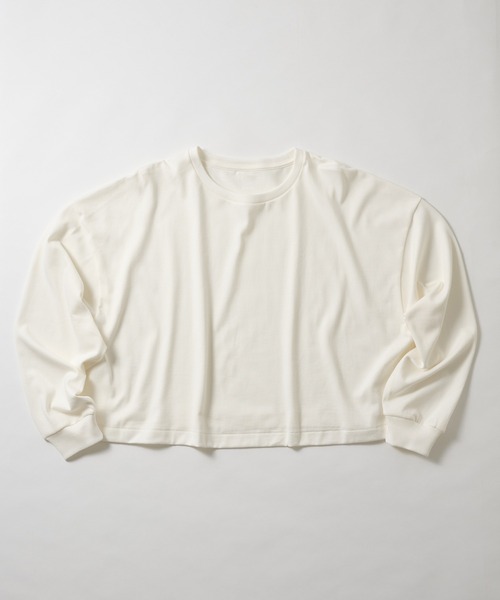HANES(ヘインズ)の「【Hanes】1P Hanes T-SHIRTS SHIRO for HER クロップドワイドTシャツ(Tシャツ/カットソー・レディース・ホワイト・FREE)」の10枚目の写真
