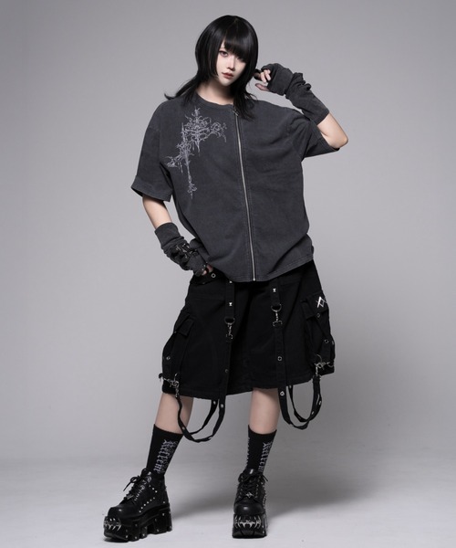 REFLEM(レフレム)の「『REFLEM/レフレム』ZIPデザイン加工Tシャツ/ハーフスリーブカットソー(Tシャツ/カットソー・レディース・B/A・FREE)」の6枚目の写真