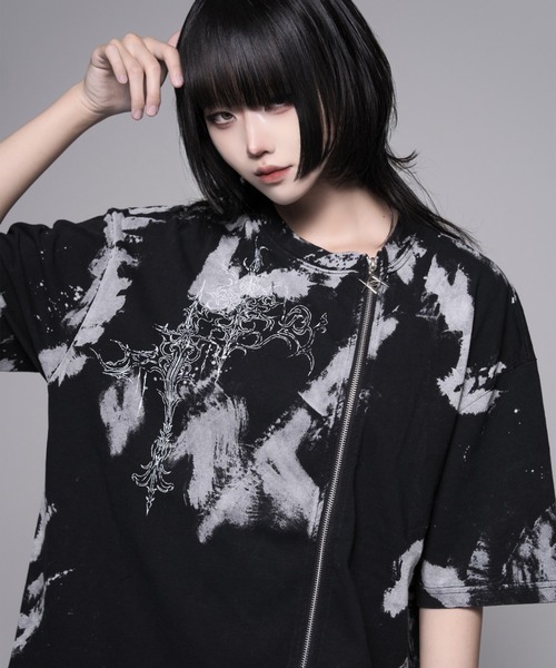 REFLEM(レフレム)の「『REFLEM/レフレム』ZIPデザイン加工Tシャツ/ハーフスリーブカットソー(Tシャツ/カットソー・レディース・B/A・FREE)」の9枚目の写真