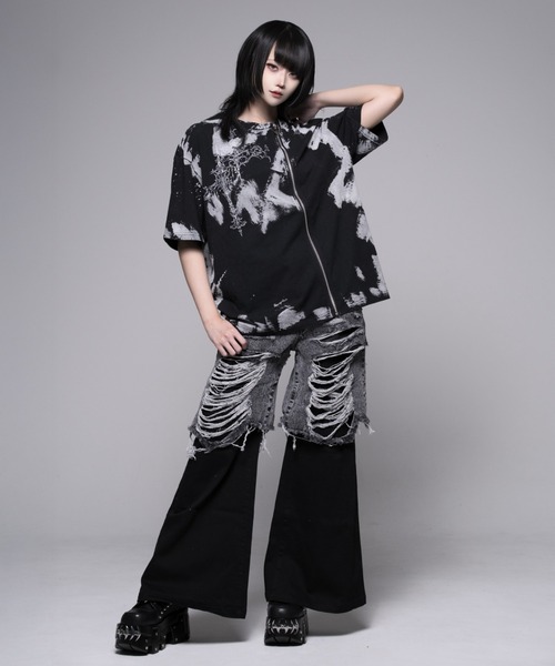 REFLEM(レフレム)の「『REFLEM/レフレム』ZIPデザイン加工Tシャツ/ハーフスリーブカットソー(Tシャツ/カットソー・レディース・B/A・FREE)」の13枚目の写真