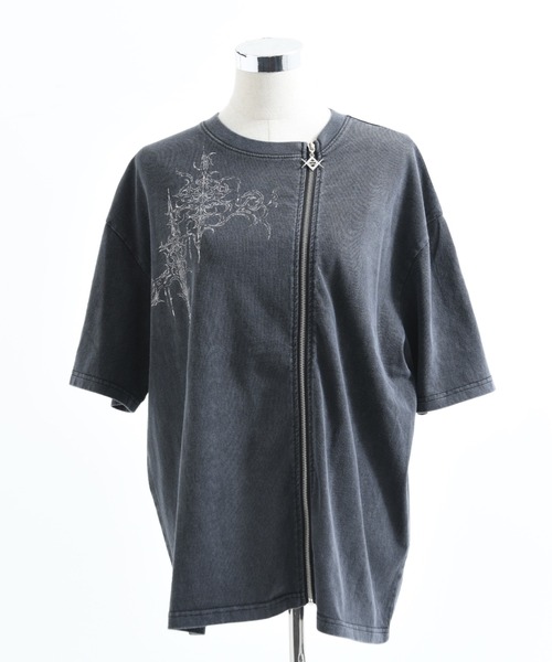 REFLEM(レフレム)の「『REFLEM/レフレム』ZIPデザイン加工Tシャツ/ハーフスリーブカットソー(Tシャツ/カットソー・レディース・B/A・FREE)」の14枚目の写真