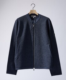 ABAHOUSE GRAY | ハイゲージニット ライダース(ライダースジャケット)