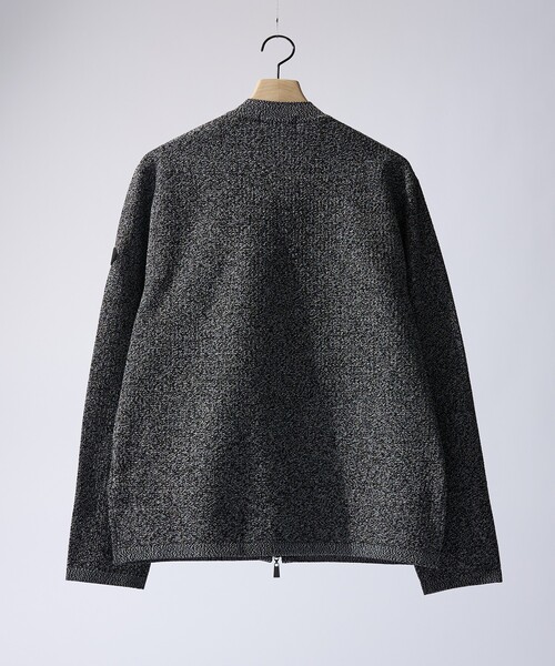 ABAHOUSE GRAY（アバハウスグレイ）の「ハイゲージニット ライダース（ライダースジャケット・メンズ・ブラック/ライトグレー/ネイビー・46/48/50）」の11枚目の写真