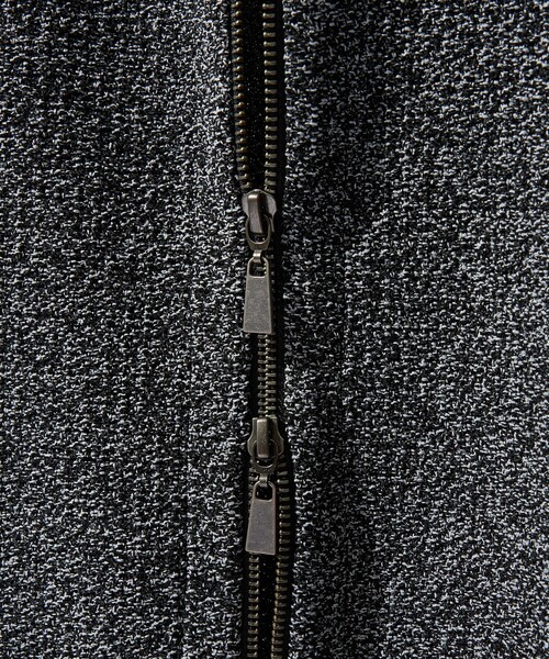 ABAHOUSE GRAY（アバハウスグレイ）の「ハイゲージニット ライダース（ライダースジャケット・メンズ・ブラック/ライトグレー/ネイビー・46/48/50）」の14枚目の写真