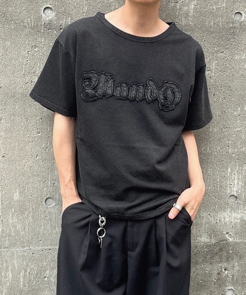 MandO(エムオー)(エムオー)の「ヴィンテージカレッジロゴTシャツ(Tシャツ/カットソー・メンズ・ブラック/ブラウン・LARGE/MEDIUM)」の1枚目の写真