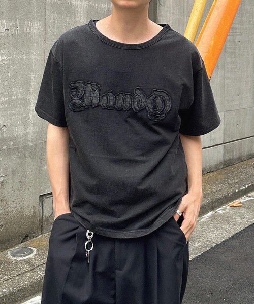 MandO(エムオー)(エムオー)の「ヴィンテージカレッジロゴTシャツ(Tシャツ/カットソー・メンズ・ブラック/ブラウン・LARGE/MEDIUM)」の5枚目の写真