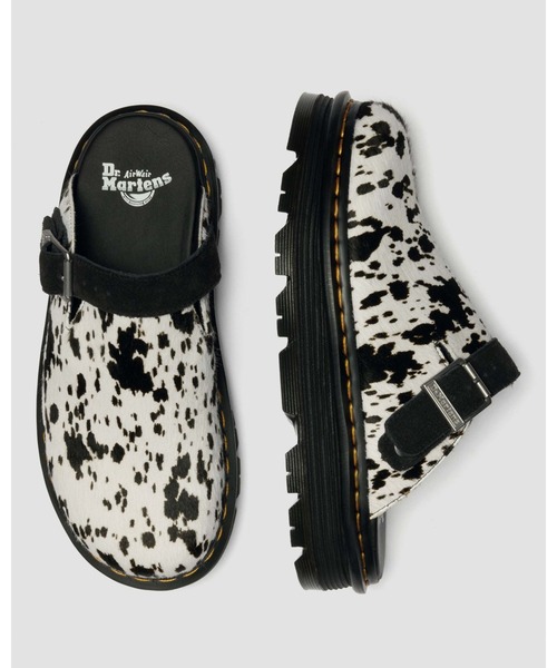 Dr. Martens(ドクターマーチン)の「Dr. Martens/ドクターマーチン ZEBZAG ミュール 42850100(サンダル・メンズ・ホワイト×ブラック・UK9/UK8/UK7/UK6/UK5/UK4/UK3)」の2枚目の写真