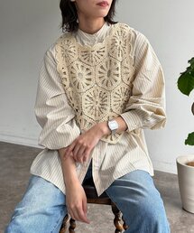 クロシェベストセットシャツ