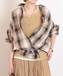 AP STUDIO | サマーオンブレチェックシャツ(シャツ/ブラウス)