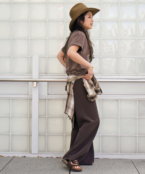 AP STUDIO（エーピーストゥディオ）の「サマーオンブレチェックシャツ（シャツ/ブラウス・レディース・キャメル・FREE）」の20枚目の写真