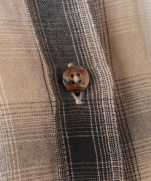 AP STUDIO（エーピーストゥディオ）の「サマーオンブレチェックシャツ（シャツ/ブラウス・レディース・キャメル・FREE）」の9枚目の写真