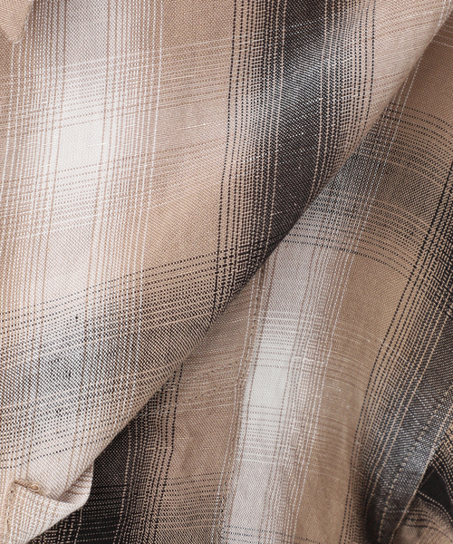 AP STUDIO（エーピーストゥディオ）の「サマーオンブレチェックシャツ（シャツ/ブラウス・レディース・キャメル・FREE）」の10枚目の写真